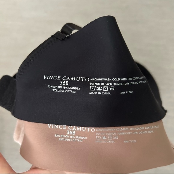 Vince Camuto T-Shirt Seamless Soft Bra Bundle - Picture 3 of 3